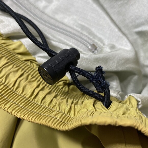 LL Bean Pants Mens Size XL Yellow Gold Lightweight Water Resistant Nylon Lined - Picture 15 of 16